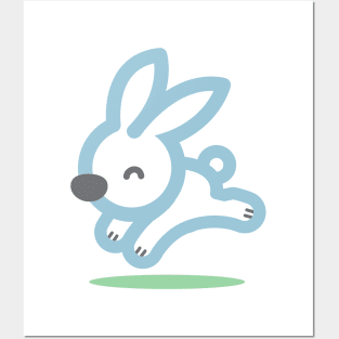 Cute Rabbit Posters and Art